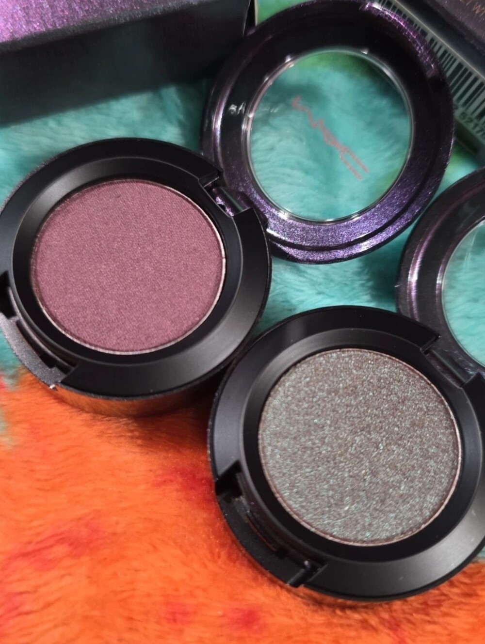Mac Eyeshadow Mirage Noir Slow As You Go & Sun Tan Repeat NIB - Picture 2 of 3